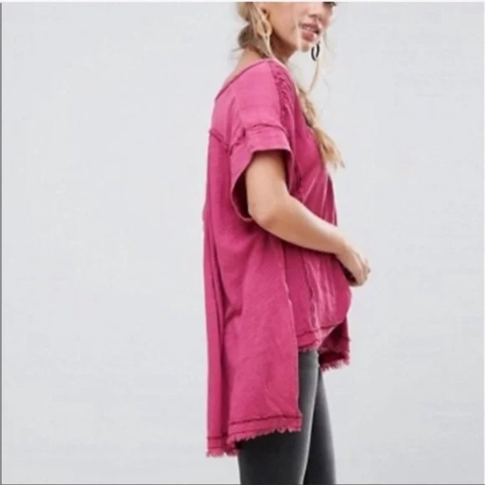 Free People Aster Henley In Berry - Picture 3 of 15